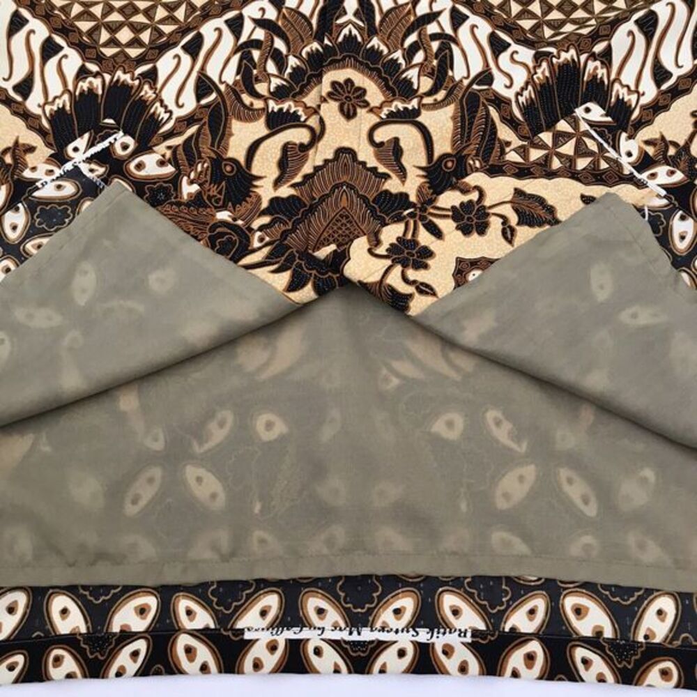 Indra Hadi Batik Halus Shirt Mens XL‎ Geometric Traditional Long Sleeve - Picture 10 of 14